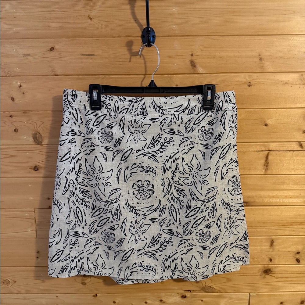 Womens Black and Tan Rip Skirt Hawaii Skirt Sz M